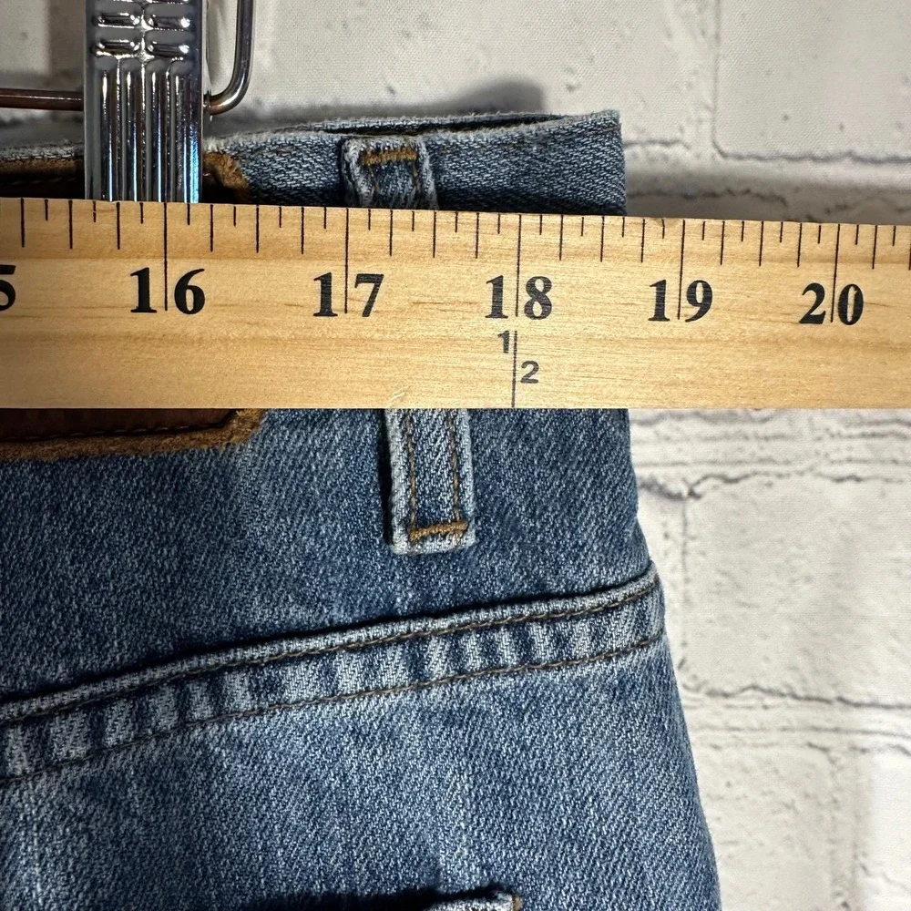 Tommy‎ Hilfiger Mens Carpenter Denim Shorts Medium Wash Blue Utility 36